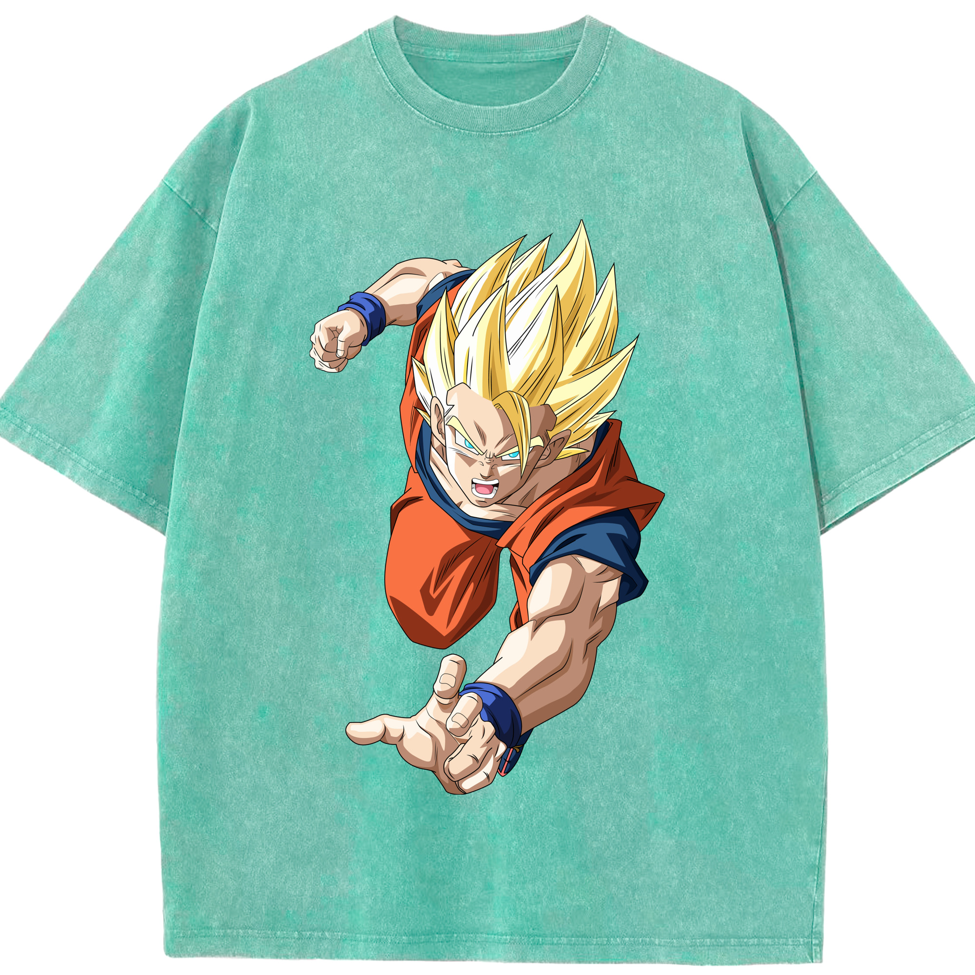 （画像用） ドラゴンボール 孫 悟飯（そんごはん）DRAGON BALL Son Gohan 綿100% ヴィンテージ風 半袖Tシャツ（フロントプリント）